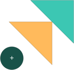 Two triangles pointing left and a circle at the bottom of the stack of triangles